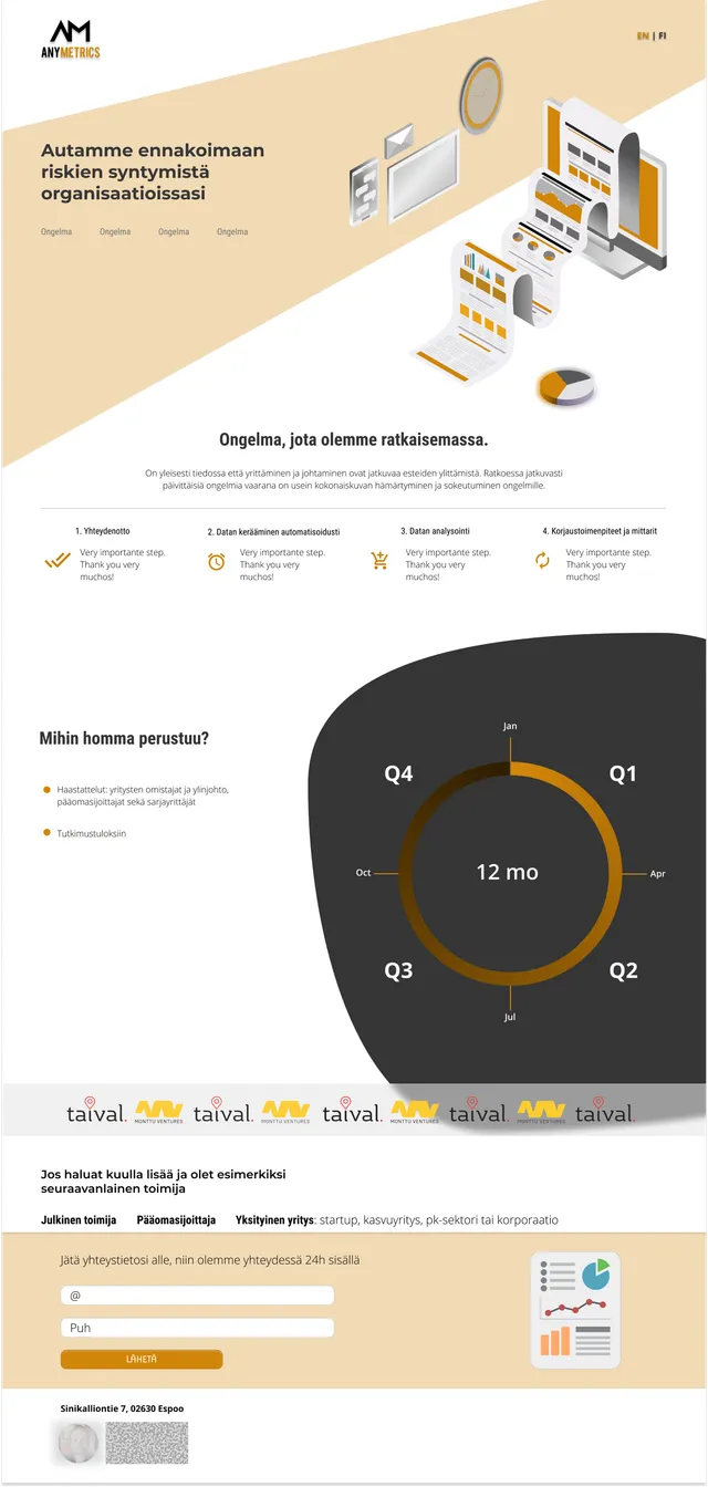 Anymetrics design